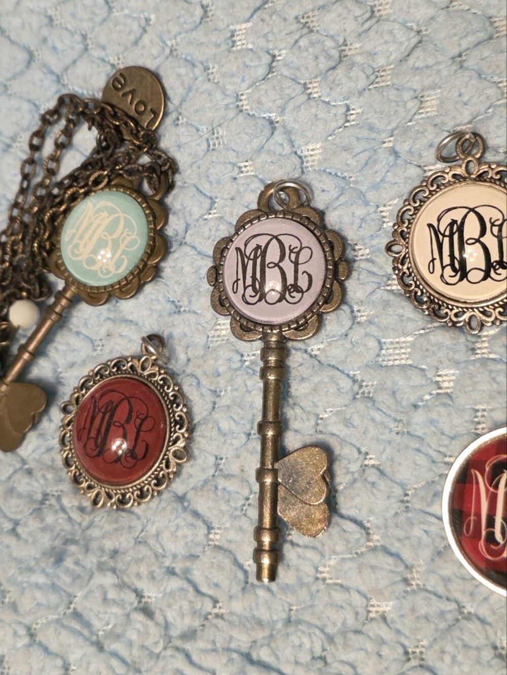 Necklace Medallions With Initials MLB